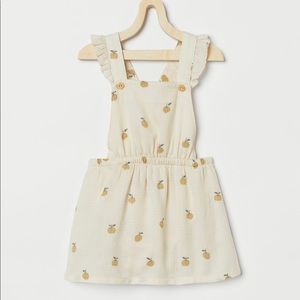 6-9M H&M Apple Cotton Overall Dress